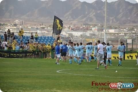 שוב ראשונים. נורדיה חוגגת ניצחון באילת (פרנסיסקו דיסטסיו)