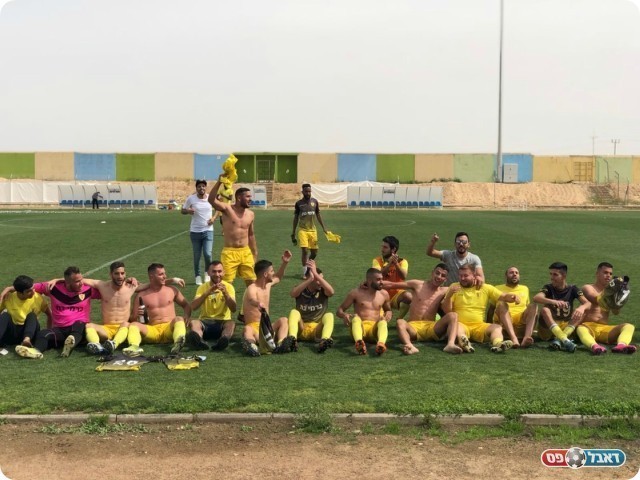 חגיגות העליה בסיום המשחק