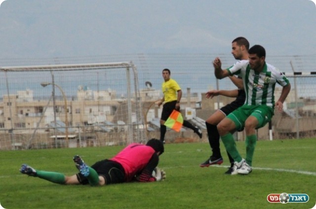 השוער הכי טוב בליגה. ביראני בפעולה (צילום: עודד חסין)