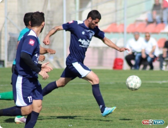 חזרו עם נקודה אחת. שלום עקיבא (צילום: עודד חסין)