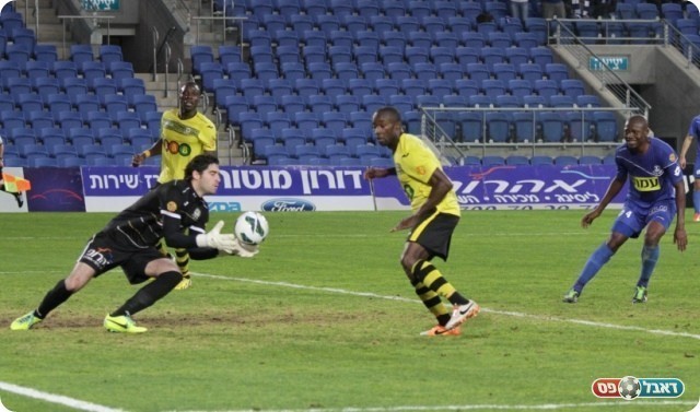 למרות הטעות, קיבל עידוד. לויטה (צילום: קובי רוזן)