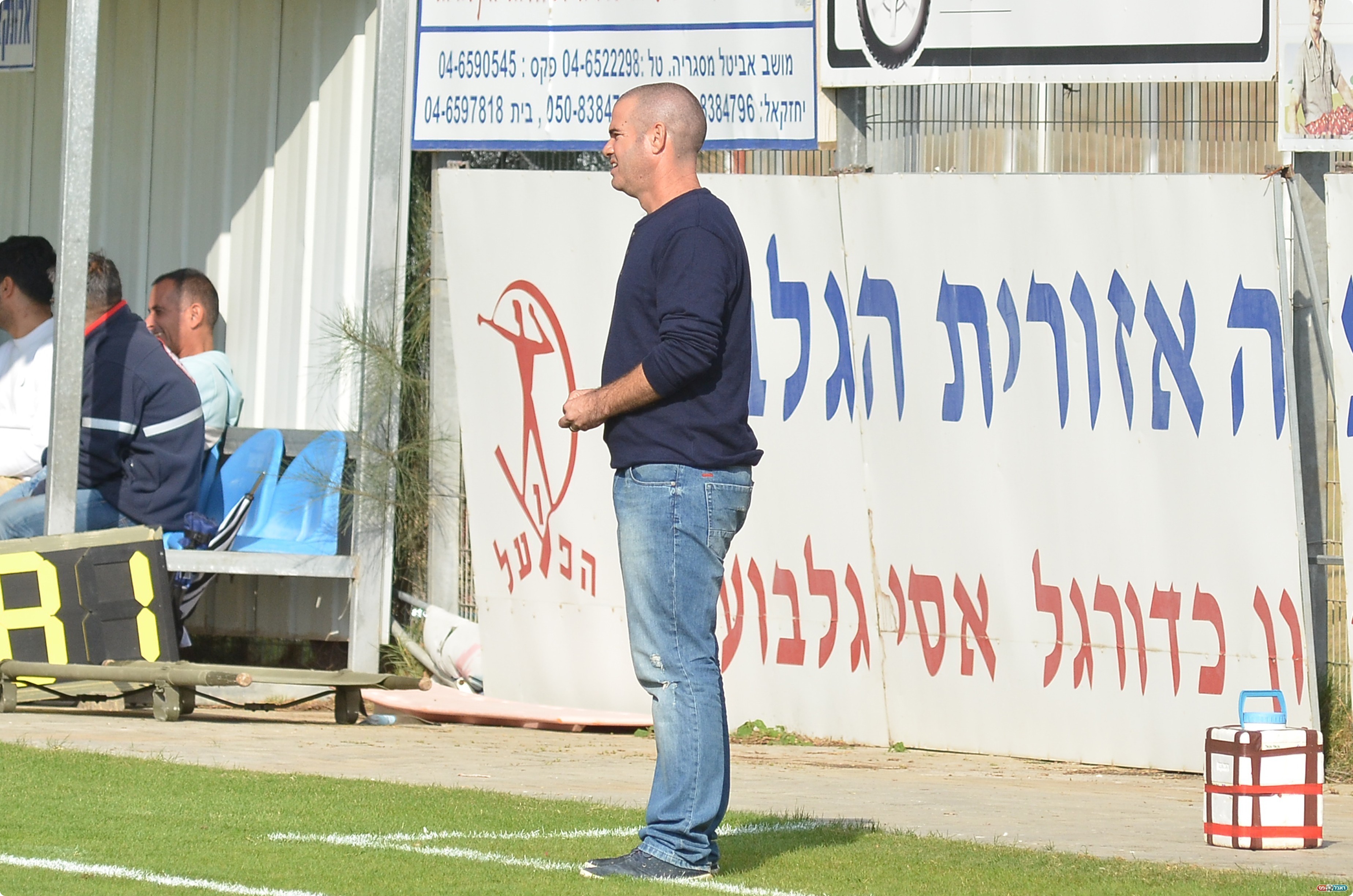 מאמן אסי גלבוע, עודד קוטר (צילום: ארנון לוי)