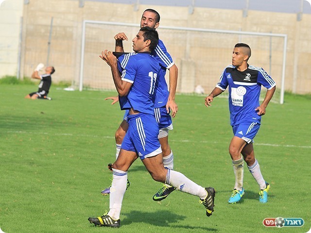 מאור ג'נח חוגג מול בית-שאן, יחגוג גם מול חדרה? (צילום: ארנון לוי)