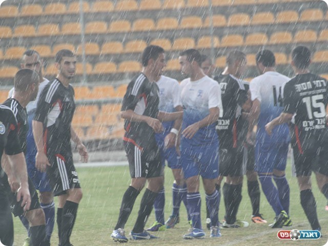 שחקני נהריה בשבוע שעבר, מקווים למשחק טוב יותר (צילום: מיכה פישנזון)