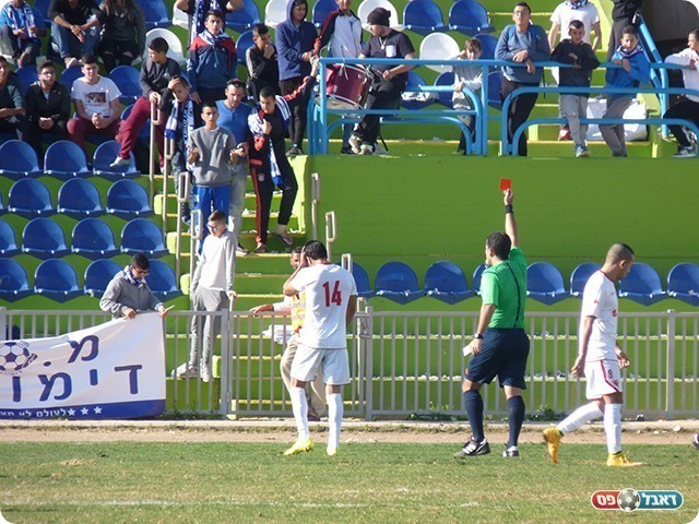 ההרחקה בסיום המשחק (אלי שמואלי)