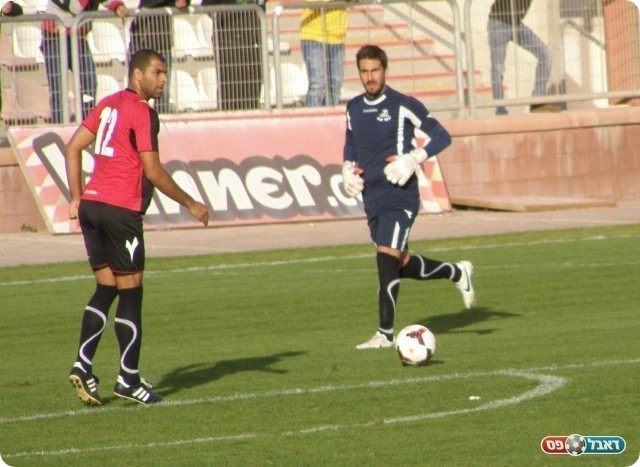 השאירו התוצאה על כנה. רביע ואוחיון (צילום: אמיר שיבי)