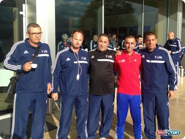 בוסקילה (מאמן מגדל העמק) וזהבי (בשחור) בהשתלמות המאמנים בשוויץ, בשישי מגדל תארח את דליה