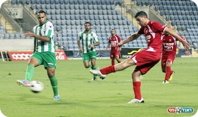 מצב גדול לקאסם. אמיר באדיר מפגיז (צילום: לירן דורף)