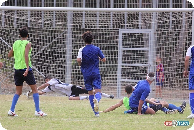 שחרר לא מעט תסכול. דרעי כובש (צילום: לירן דורף)