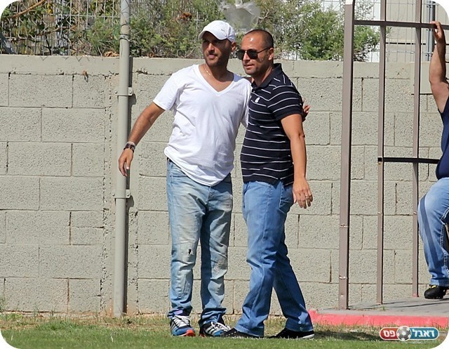 סירוטקין ומאור באיחולי הצלחה (צילום: לירן דורף)