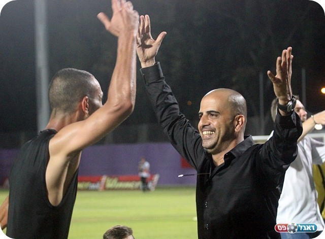 חוגגים הישארות. שי בלילי וסולטן (צילום: לירן דורף)