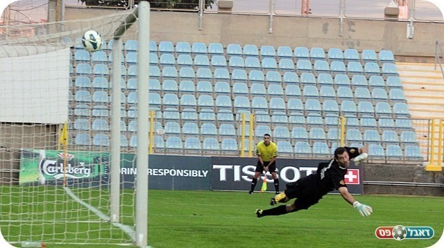 הכדור ברשת (צילום: לירן דורף)