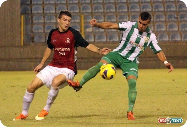 הרצליה שכבה על דלייה. חירבאוי בורח מבאסוק (צילום: לירן דורף)