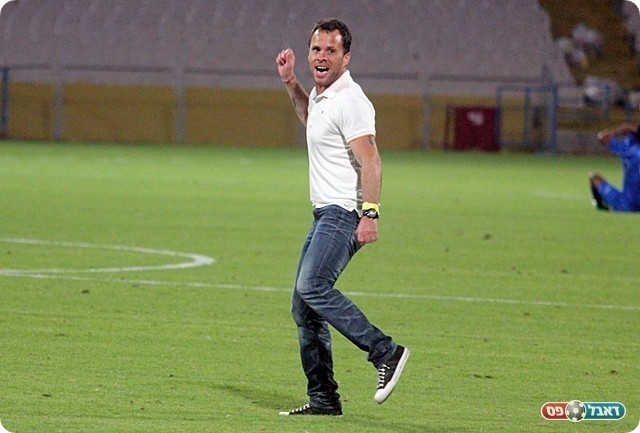 מאמן העונה. שוהם חוגג כמו בימים היפים על המגרש הזה (לירן דורף)