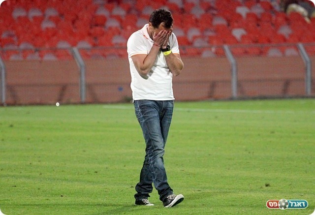 התמונה אומרת הכל. נועם שוהם מעכל את גודל ההישג (לירן דורף)