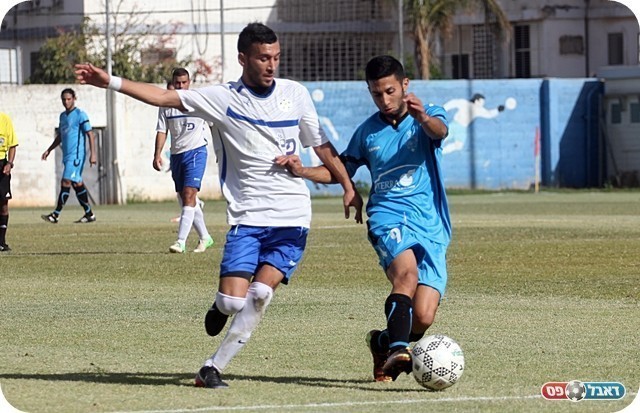 ההרחקה עוררה את הבקעה. צח זוהר ובלאיש (צילום: לירן דורף)