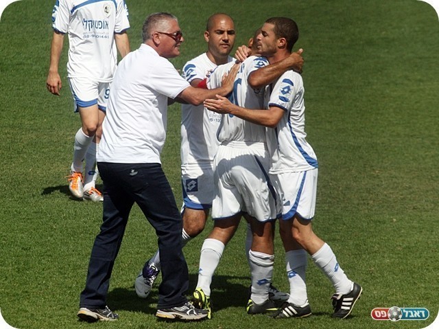 "ליגה א' היא ליגה משוגעת". עייש בימי לוד העליזים (צילום: לירן דורף)