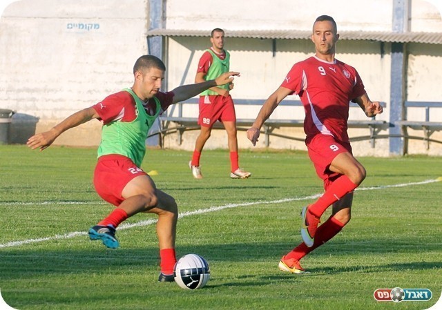 ינסו להרשים את גלרוביץ'. ויצמן וברקוביץ' (צילום: לירן דורף)