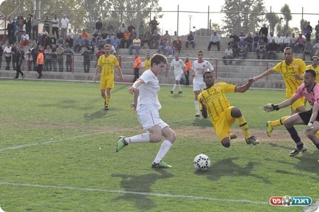 אלנהדה פתחה היטב את המחצית. מועד מחטיא (צילום: חאדר אניס)