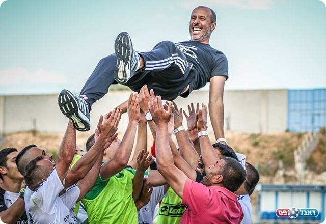 מאמן אום אל פאחם, איימן חלאיילה, בסיום המשחק (וואסים מוואסי)