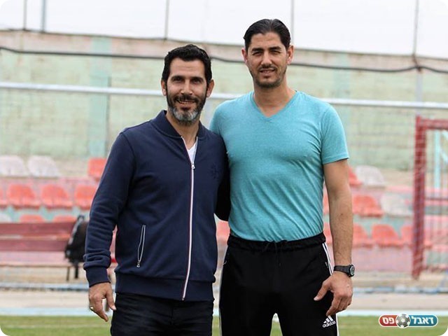 פאיד חסון ומוריס אוזן מאמני שתי הקבוצות (עודד חסין)