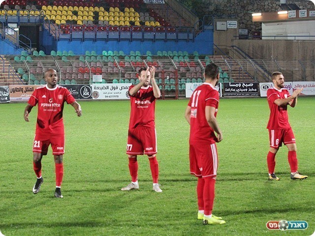 שחקני פאחם. חגגו ניצחון יקר (דאפר מחאמיד)