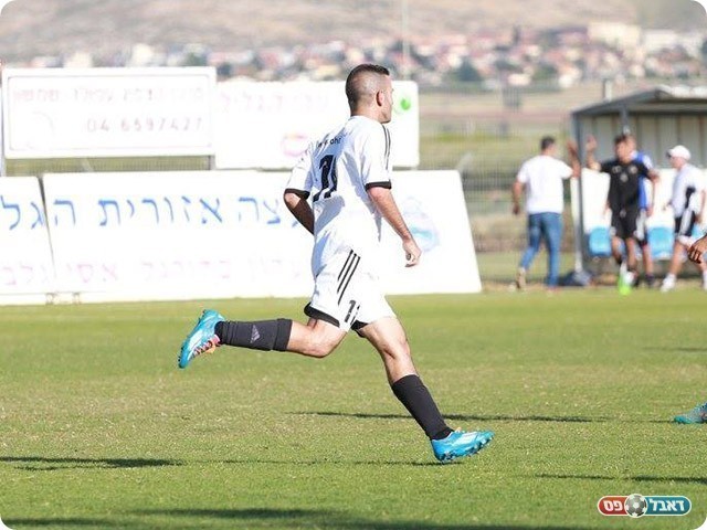 שגיא סבג אחרי השער שהבקיע מול מגדל העמק (עדי מלול)