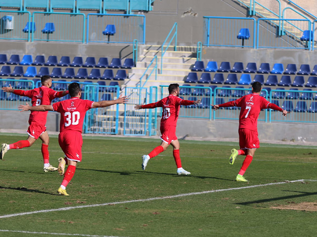 שחקני מוסמוס חוגגים שער יקר (דאפר מחאמיד)